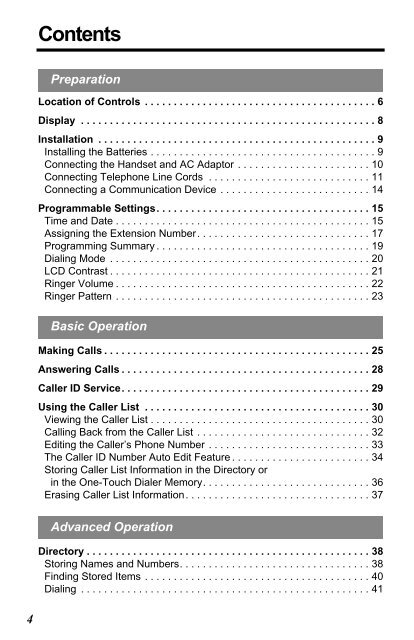 KXTS3282W - Operating Manuals for Panasonic Products - Panasonic