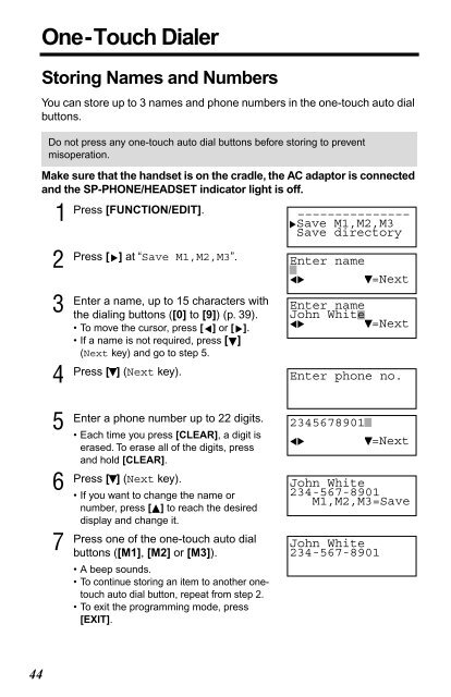 KXTS3282W - Operating Manuals for Panasonic Products - Panasonic