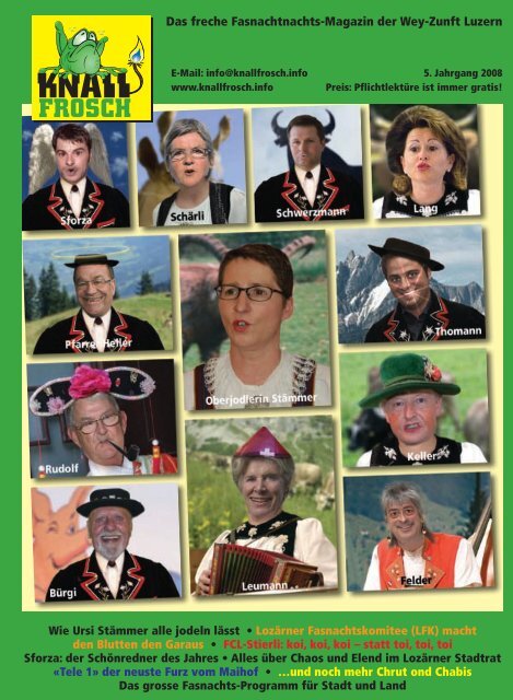 KnallFrosch 2008 - Wie Ursi Stämmer alle jodeln lässt