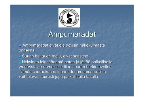 Ampuma-aselain muutos 2012 - Suomen Asehistoriallinen Seura