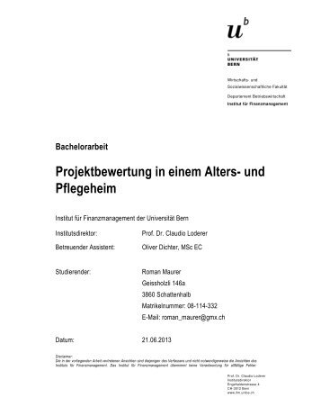download (pdf, 66KB) - Institut für Finanzmanagement - Universität ...