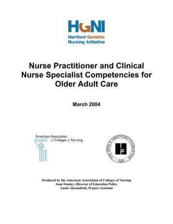 Nurse Practitioner and Clinical Nurse Specialist Competencies for ...