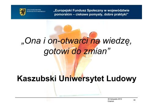 Europejski Fundusz SpoÅeczny w wojewÃ³dztwie pomorskim ...