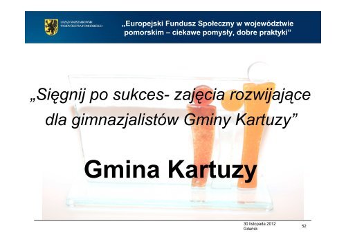 Europejski Fundusz SpoÅeczny w wojewÃ³dztwie pomorskim ...