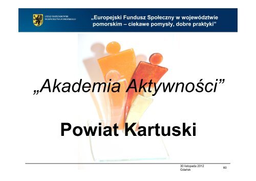 Europejski Fundusz SpoÅeczny w wojewÃ³dztwie pomorskim ...