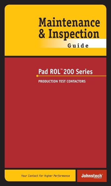 Pad ROLâ¢200 Series - Johnstech