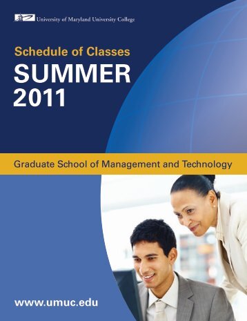 SUMMER 2011 - University of Maryland University College