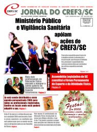 Jornal do CREF3/SC - Conselho Regional de EducaÃ§Ã£o FÃ­sica