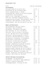 Jahresinhalt 2005 Titel Heft-Nr./Seitenzahl Fw ... - Feuerwehr