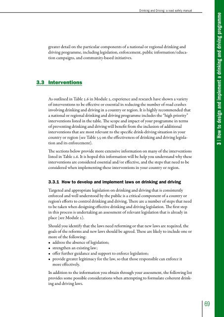 How to design and implement a drinking and driving programme pdf ...