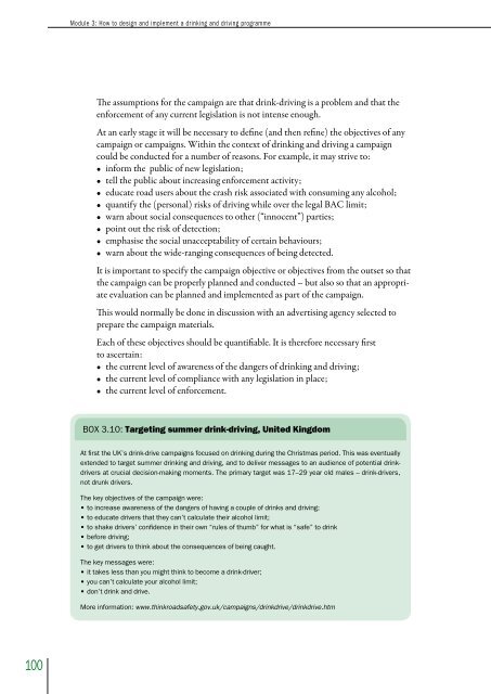 How to design and implement a drinking and driving programme pdf ...