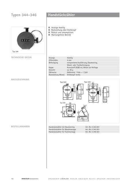 Technische Daten - sensor instruments