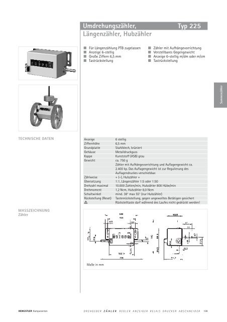 Technische Daten - sensor instruments