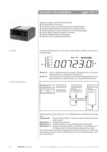 Technische Daten - sensor instruments