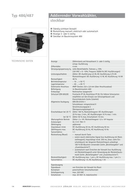 Technische Daten - sensor instruments