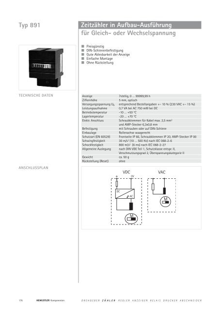 Technische Daten - sensor instruments