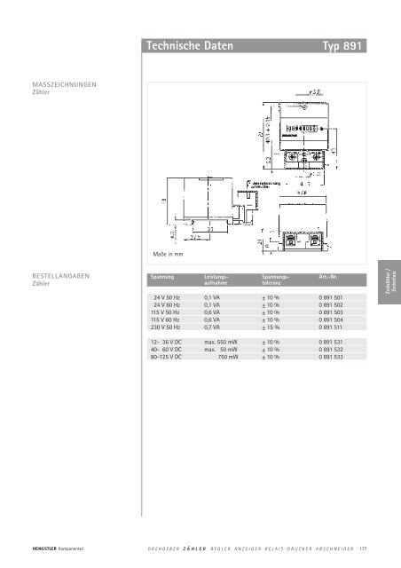 Technische Daten - sensor instruments