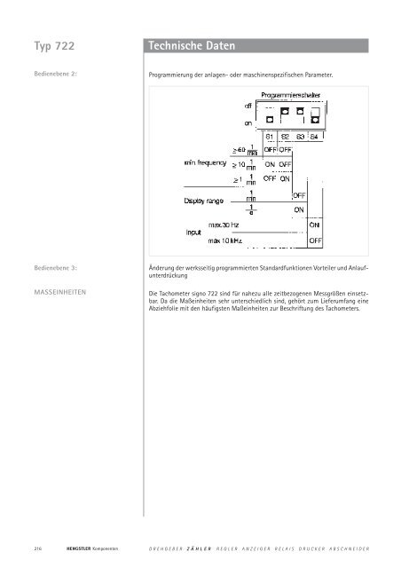 Technische Daten - sensor instruments