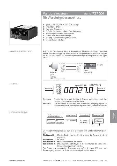 Technische Daten - sensor instruments