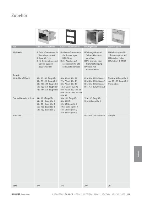 Technische Daten - sensor instruments