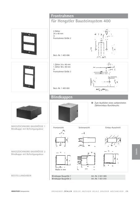 Technische Daten - sensor instruments