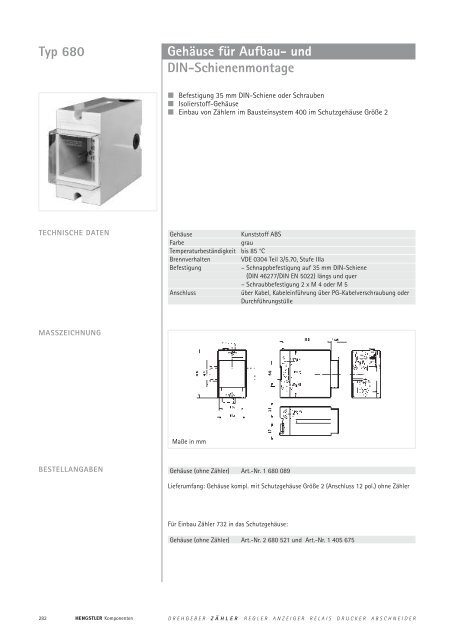 Technische Daten - sensor instruments