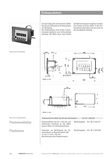 Technische Daten - sensor instruments