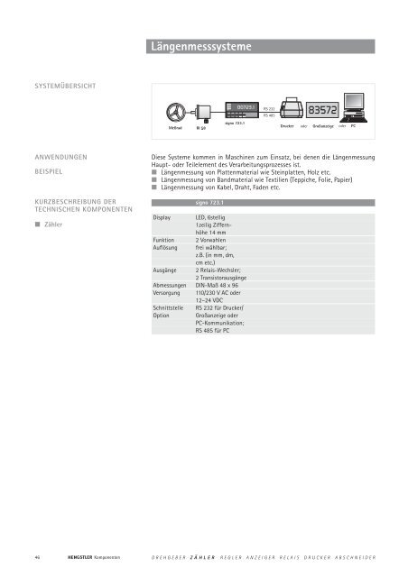 Technische Daten - sensor instruments