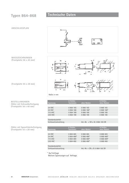 Technische Daten - sensor instruments