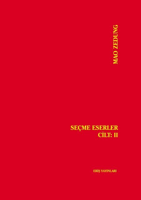 Mao Zedung, SeÃ§me Eserler, Cilt: II