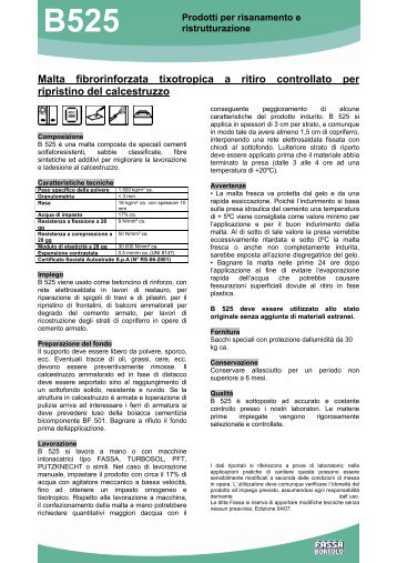 Scheda Tecnica - Fassa Bortolo