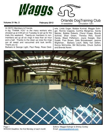 Apr - Orlando Dog Training Club