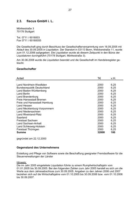 Sicherungskopie 07-Januar 2009 - Finanzministerium NRW