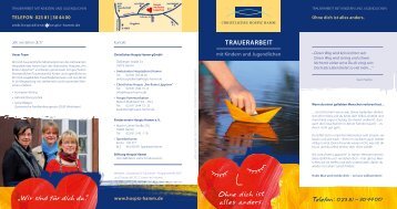 Flyer Kinder trauern anders zum Download - Hospiz Hamm