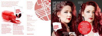 Download the 2012 Pricelist - Kensington and Chelsea College
