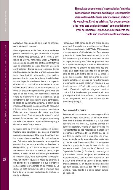 Pobreza, desigualdad y desarrollo en el PerÃº - Oxfam International