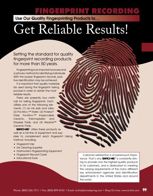 Crime Scene Bureau Fingerprint Ink Pad, Porelon - Desktop