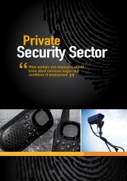 ES- Private Security Sector - Department of Labour