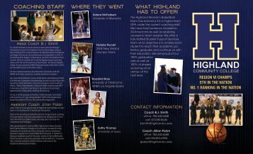 Recruitment Flyer - Highland Community College