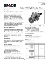 Model BV88 Digital Control Valve - Brodie International