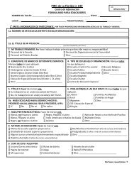 Formulario para Educadors - Florida Parental Information and ...
