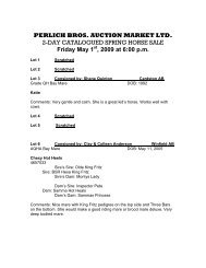 perlich bros. auction market ltd.