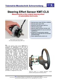 Steering Effort Sensor KMT-CLS - TMS Â· Telemetrie-Messtechnik ...