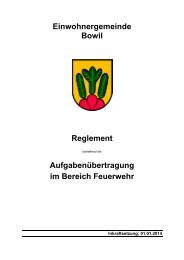 Einwohnergemeinde Bowil Reglement AufgabenÃ¼bertragung im ...