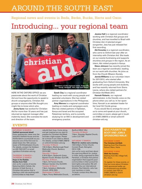 CHRISTIAN AID NEWS