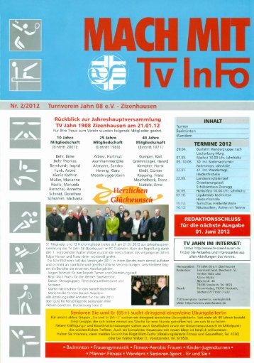 G NTHNE.Tel.: 07771/61113 - TV Jahn 08 eV Zizenhausen