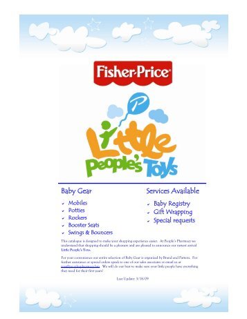 Fisher PriceÃ¢Â€Â”Swings - Little People's Toys