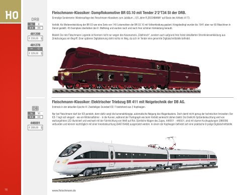 Fleischmann H0 Neuheiten 2012