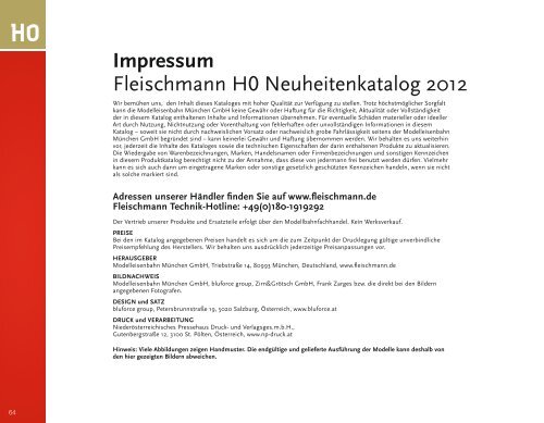 Fleischmann H0 Neuheiten 2012