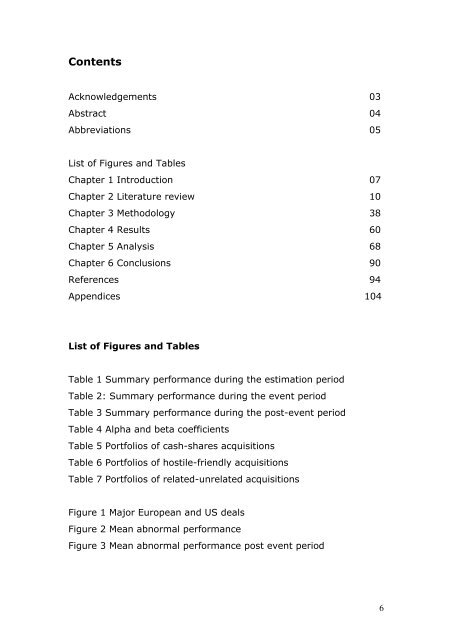 Post merger profitability analysis of shareholders. Evidence from ...